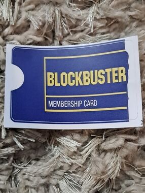 Blockbuster Blue & Yellow Membership Card Sticker
